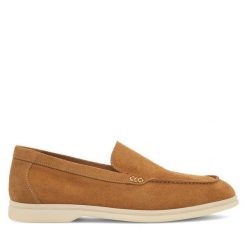 Lordsy Gino Rossi. Brązowe lordsy Gino Rossi, bez wzorów, bez obcasa, bez zapięcia. Za 224.99 zł.