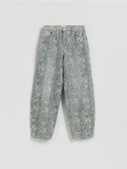 Jeansy barrel leg - wielobarwny. Jeansy Reserved, bez wzorów. Za 159.99 zł.