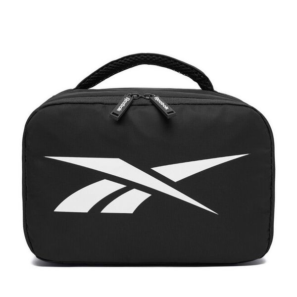Kosmetyczka Reebok. Czarne kufry i kosmetyczki Reebok, bez wzorów, z materiału, bez dodatków. Za 79.99 zł.