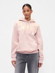 GAP Bluza w kolorze jasnoróżowym rozmiar: S. Różowe bluzy sportowe GAP, s, bez wzorów, z kapturem. Za 158.84 zł.