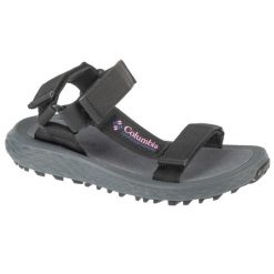 Sandały damskie, Konos Globetrot Sandal W. Czarne sandały Columbia, bez wzorów, sportowe, bez obcasa, bez zapięcia. Za 219.99 zł.