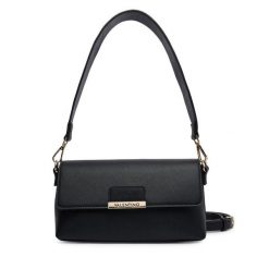 Torebka Valentino. Czarne listonoszki Valentino, bez wzorów, bez dodatków. Za 549.99 zł.