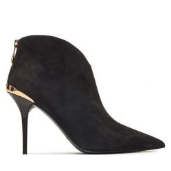 Botki LOVE MOSCHINO. Brązowe botki Love Moschino, bez wzorów, bez obcasa, na szpilce, bez zapięcia. Za 1,339.00 zł.