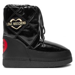 Śniegowce LOVE MOSCHINO. Czarne trapery i śniegowce Love Moschino. Za 799.99 zł.