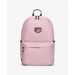 Klasyczny plecak damski z naszywkami Superdry Montana. Czerwone plecaki Superdry, z aplikacjami. Za 239.90 zł.