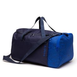 Torba sportowa Decathlon Essential 35 l. Brązowe torby na ramię DECATHLON, bez wzorów, z materiału, sportowe, na ramię, bez dodatków. Za 39.99 zł.
