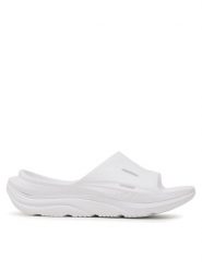 Hoka Klapki Ora Recovery Slide 3 1135061 Biały. Białe klapki HOKA, bez wzorów, z tworzywa sztucznego, bez obcasa. Za 299.99 zł.