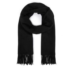 Szalik Weekend Max Mara. Czarne szaliki Weekend Max Mara, bez wzorów. Za 544.99 zł.
