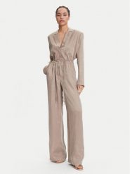 Guess Kombinezon W5YD14 WH5N2 Beżowy Regular Fit. Brązowe sukienki Guess, xl, z aplikacjami, z wiskozy, bez kołnierzyka, bez ramiączek. Za 1,059.00 zł.