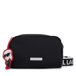 Torebka KARL LAGERFELD. Czarne listonoszki KARL LAGERFELD, bez wzorów, bez dodatków. Za 649.99 zł.