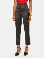 BARDOT Spodnie materiałowe 59146PB3 Czarny Regular Fit. Czarne spodnie materiałowe Bardot, bez wzorów, z materiału. Za 299.99 zł.