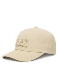 EA7 Emporio Armani Czapka z daszkiem 7W000327 AF13009 U1088 Beżowy. Brązowe czapki EA7 Emporio Armani, bez wzorów, z bawełny. Za 349.99 zł.