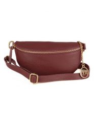 Mia Tomazzi Skórzana saszetka "Perugino" w kolorze bordowym - 23 x 13 x 2 cm rozmiar: onesize. Czerwone torby na ramię Mia Tomazzi, bez wzorów, z materiału, sportowe, przez ramię, bez dodatków. Za 165.99 zł.