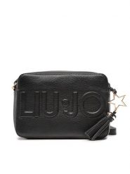 Liu Jo Torebka Camera Case AXX026 E0086 Czarny. Czarne listonoszki Liu Jo, bez wzorów, ze skóry, bez dodatków. Za 289.99 zł.