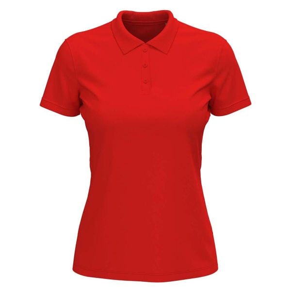 Damska Koszulka Polo Lux. Czerwone bluzki STEDMAN, bez wzorów, bez kołnierzyka, bez ramiączek. Za 78.99 zł.