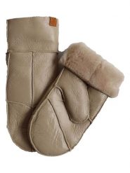 Kaiser Naturfellprodukte Wełniane rękawiczki "Nappa" w kolorze beżowym rozmiar: 8. Brązowe rękawiczki Kaiser Naturfellprodukte, bez wzorów, z materiału. Za 82.99 zł.