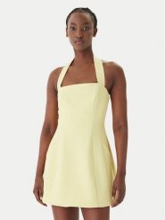 Bardot Sukienka koktajlowa Nevelle 59857DB1 Żółty Slim Fit. Żółte sukienki Bardot, bez wzorów, z syntetyku, wizytowe, bez kołnierzyka, bez ramiączek. Za 639.99 zł.