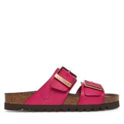 Klapki Dr. Brinkmann. Fioletowe klapki Dr. Brinkmann, bez wzorów, bez obcasa. Za 319.99 zł.