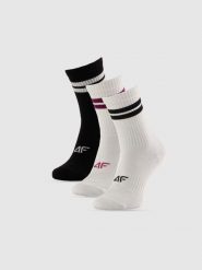 4F Skarpetki długie (3-pack) damskie - multikolor 35-38. Skarpety 4f, bez wzorów. Za 69.99 zł.