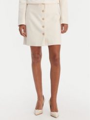 Morgan Spódnica trapezowa 261-JIKTORY Beżowy Regular Fit. Brązowe spódnice Morgan, bez wzorów, z syntetyku, trapezowe. Za 299.99 zł.