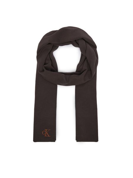 Calvin Klein Szalik LV04F8099G Brązowy. Brązowe rękawiczki Calvin Klein, bez wzorów, z wiskozy. Za 209.99 zł.