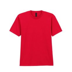 Koszulka Unisex Dla Dorosłych Softstyle Midweight. Czerwone bluzki GILDAN, xl, bez wzorów, sportowe, bez kołnierzyka, bez ramiączek. Za 55.99 zł.