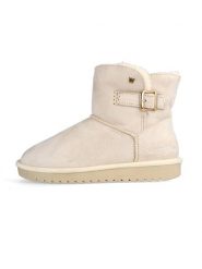 Wrangler Botki zimowe "Elsa" w kolorze kremowym rozmiar: 40. Brązowe botki Wrangler, na zimę, bez wzorów, bez obcasa, bez zapięcia. Za 171.28 zł.