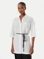 Karl Lagerfeld Jeans Koszula B2W11022 Biały Relaxed Fit. Białe koszule Karl Lagerfeld Jeans, s, bez wzorów, z jeansu, bez kołnierzyka, bez ramiączek. Za 543.99 zł.