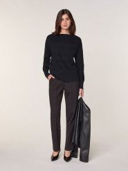 Rodier Wełniany sweter w kolorze czarnym rozmiar: M. Czarne swetry Rodier, m, bez wzorów, z wełny, bez ramiączek. Za 295.99 zł.