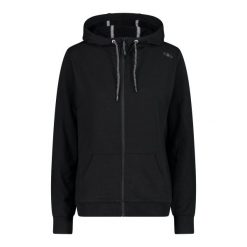 Bluza damska z kapturem CMP. Czarne bluzy CMP, m, bez wzorów, z bawełny, z kapturem. Za 282.90 zł.