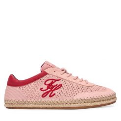 Espadryle Tommy Hilfiger. Czerwone espadryle TOMMY HILFIGER, bez wzorów, bez obcasa, bez zapięcia. Za 449.99 zł.