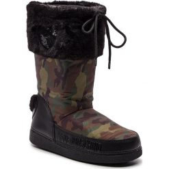 Śniegowce LOVE MOSCHINO - JA24062G06JN0852 St.Camouf/Mili. Czarne trapery i śniegowce Love Moschino, z materiału. W wyprzedaży za 399.00 zł.