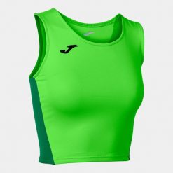 Tank top do biegania damski Joma R-Winner Crop top. Niebieskie topy Joma, xs, bez wzorów, bez kołnierzyka, bez ramiączek. W wyprzedaży za 86.50 zł.