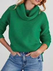 Milan Kiss Golf w kolorze zielonym rozmiar: M. Zielone golfy Milan Kiss, m, bez wzorów, bez ramiączek. Za 126.99 zł.