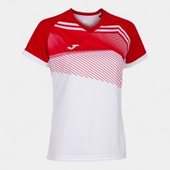 Koszulka do piłki nożnej damska Supernova II. Białe bluzki Joma, xs, bez wzorów, sportowe, bez kołnierzyka, bez ramiączek. Za 131.99 zł.