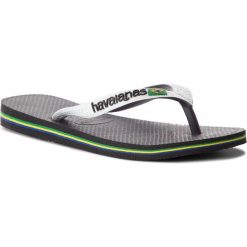 Japonki HAVAIANAS - Brasil Mix 41232060133 Black/White. Białe klapki Havaianas, bez wzorów, z tworzywa sztucznego, bez obcasa. W wyprzedaży za 79.00 zł.