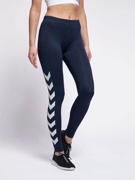 HUMMEL 203028 legginsy damskie sportowe czarne treningowe. Fioletowe legginsy Hummel, m, bez wzorów, z materiału, z podwyższonym stanem, do biegania. Za 146.00 zł.