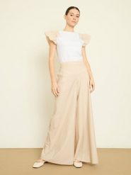 BGN Spodnie w kolorze beżowym rozmiar: 34. Brązowe spodnie materiałowe BGN, na co dzień, bez wzorów, z materiału. Za 121.99 zł.