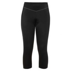 Legginsy kolarskie damskie Vaude Active 3/4. Czarne legginsy Vaude, xs, bez wzorów, z elastanu. W wyprzedaży za 193.45 zł.
