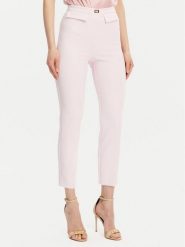 Elisabetta Franchi Spodnie materiałowe PA-077-51E2-V320 Różowy Regular Fit. Czerwone spodnie materiałowe Elisabetta Franchi, bez wzorów, z materiału. Za 1,069.00 zł.