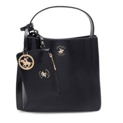 Torebka Beverly Hills Polo Club. Czarne torebki klasyczne Beverly Hills Polo Club, bez wzorów, bez dodatków. Za 199.99 zł.