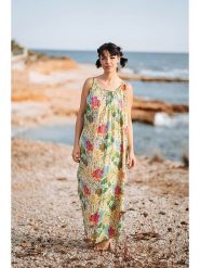Isla Bonita by SIGRIS Sukienka ze wzorem rozmiar: L. Sukienki Isla Bonita by SIGRIS, na co dzień, l, bez wzorów, z bawełny, bez kołnierzyka, bez ramiączek, maxi, proste. Za 114.44 zł.