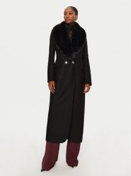 YES LONDON Płaszcz wełniany CD1184/ECO Czarny Regular Fit. Czarne płaszcze YES LONDON, na zimę, bez wzorów, z wełny, bez kaptura. Za 4,249.00 zł.