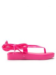 Melissa Sandały Melissa Unique Strap + Camila Coutinho 33658 Różowy. Czerwone sandały Melissa, bez wzorów, ze skóry, bez obcasa, na płaskiej podeszwie, bez zapięcia. Za 239.99 zł.