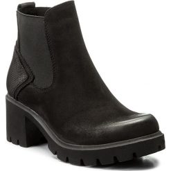 Botki SIMEN - 9000 S04/S04 Perf. Czarne botki Simen, bez wzorów, z materiału, bez obcasa, na obcasie, bez zapięcia. W wyprzedaży za 259.00 zł.
