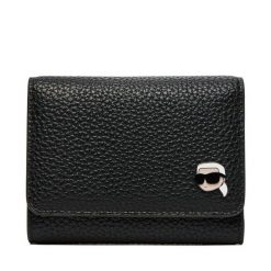 Duży Portfel Damski KARL LAGERFELD. Czarne portfele KARL LAGERFELD, bez wzorów. Za 529.99 zł.
