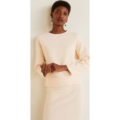 Mango - Sweter Lif. Białe swetry Mango, m, bez wzorów, z bawełny, bez ramiączek. W wyprzedaży za 39.90 zł.