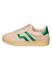 GANT Footwear Skórzane sneakersy "Dreamy" w kolorze beżowo-zielonym rozmiar: 39. Brązowe trampki GANT Footwear, bez wzorów, bez zapięcia. Za 219.60 zł.