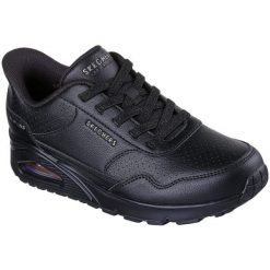 Adidasy Skechers Uno - Banksia Luxe, Kobiety. Czarne obuwie sportowe Skechers, ze skóry ekologicznej, bez zapięcia. Za 490.00 zł.