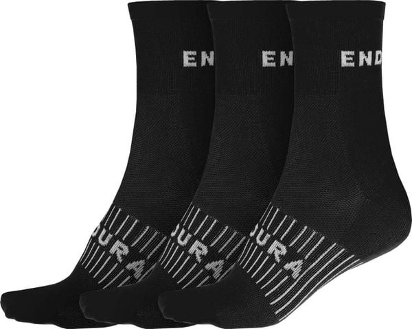 Skarpety do biegania Endura Coolmax® (x3). Czarne skarpety ENDURA, bez wzorów. Za 83.99 zł.